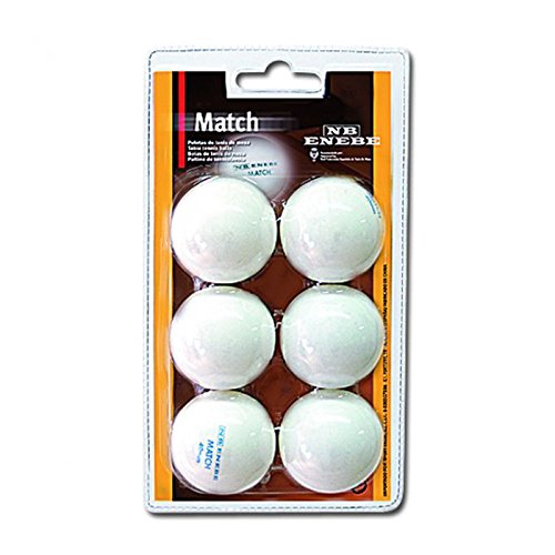Pelotas Tenis de Mesa Enebe Match 40 mm Blister 6-BL Pelotas Tenis de Mesa Enebe Match 40 mm Blister 6-BL