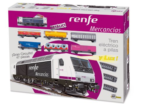 PEQUETREN - Renfe de mercancías, Tren con Circuito de 8.3 m (Servicios e Industrias del Juguete 888) PEQUETREN - Renfe de mercancías, Tren con Circuito de 8.3 m (Servicios e Industrias del Juguete 888)