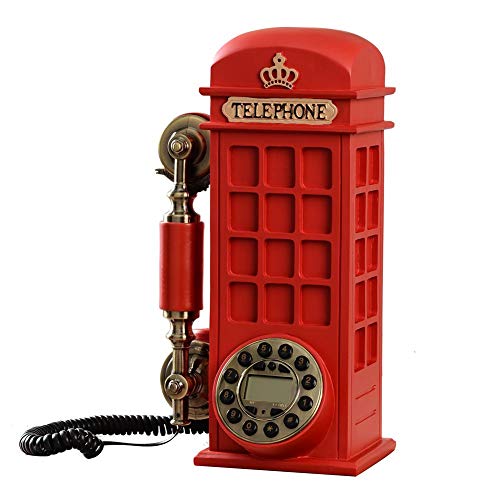 Personalizada telefónica locutorio,por Cable botón fijada línea Teléfono Antiguo Salón Fijo Antiguo y decoración del Hotel-C