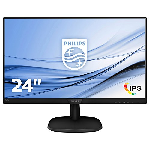 Philips 243V7QDSB/00 - Monitor IPS de 24" (Full HD, 1920x1080, Sin bordes, Flicker Free, Low Blue Mode, VESA, VGA + HDMI + DVI)