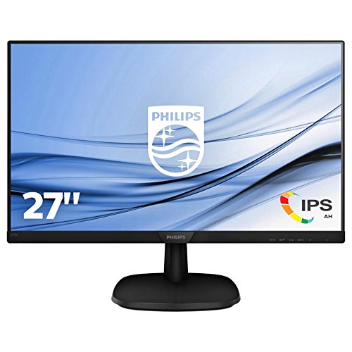 Philips 273V7QDAB/00 - Monitor IPS de 27" con Altavoces (Full HD, 1920x1080, Sin bordes, Flicker Free, Low Blue Mode, VESA, VGA + HDMI + DVI)