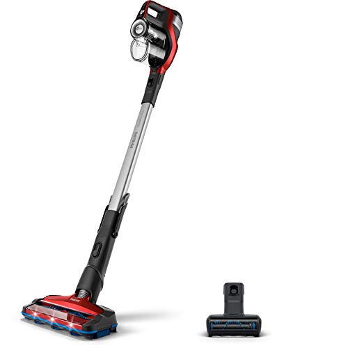 Philips FC6823/01 Speedpro Max - Escoba Aspiradora vertical de mano sin cable, 25.2 V, 65 min autonomía, Succión 360º, luz Led, con cepillo especial para mascotas incluido Philips FC6823/01 Speedpro Max - Escoba Aspiradora vertical de mano sin cable, 25.2 V, 65 min autonomía, Succión 360º, luz Led, con cepillo especial para mascotas incluido