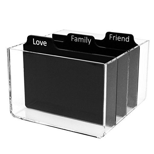 Polaroid Caja de Almacenamiento de Fotos acrílica Transparente con divisores para Papel de Foto Zink 2x3 (Snap, Zip, Z2300)