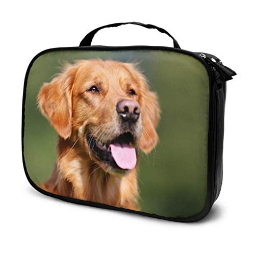 Pura Raza Golden Retriever Perro al Aire Libre en Viajes Hermosas Bolsas de Mujer Bolsas Cosmético Tamaño de Viaje Bolsa de cosméticos Bolsa Impresa multifunción para Mujeres