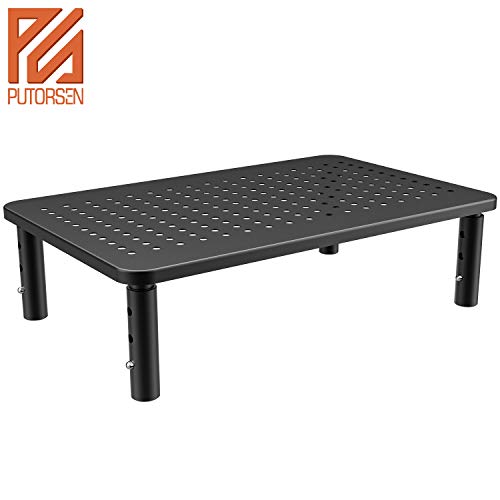 PUTORSEN® Soporte de Monitor pc de Premium - Elevador de Monitor Ajustable 3 Alturas para Laptop, Ordenador, PC, Impresora, Soporte Metálico Ergonómico de Escritorio para Monitor PUTORSEN® Soporte de Monitor pc de Premium - Elevador de Monitor Ajustable 3 Alturas para Laptop, Ordenador, PC, Impresora, Soporte Metálico Ergonómico de Escritorio para Monitor