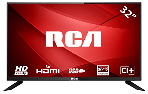 RCA RB32H1 LED TV (32 Pulgadas HD TV), Ci+, HDMI+USB, Triple Tuner, 60Hz, Mediaplayer