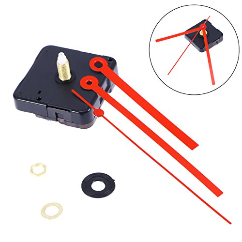 ROSENICE Kit de movimiento silencioso del reloj Mano roja del reloj recto para el reemplazo del reloj de DIY ROSENICE Kit de movimiento silencioso del reloj Mano roja del reloj recto para el reemplazo del reloj de DIY