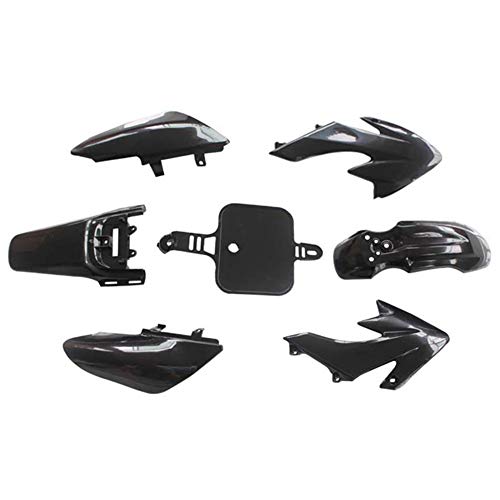 SAXTEL - Carcasa de plástico para carenado de motocicleta todoterreno, ligera, accesorios de repuesto para Honda CRF50, negro, Tamaño libre