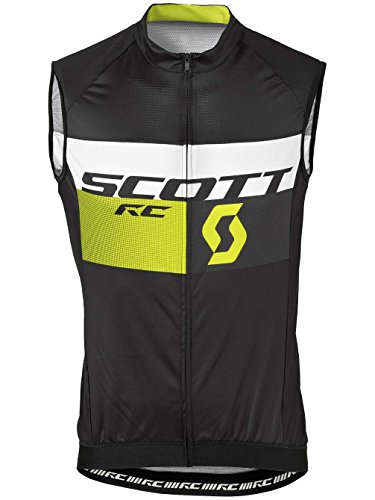 Scott RC Pro bicicleta Body Camiseta Negro/Rojo 2016, verano, hombre, color Negro - black/sulphur yellow, tamaño XL (54/56)