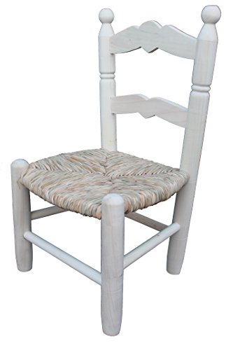 Silla Infantil Asiento Enea. Madera chopo Natural para Pintado. Asiento: 31x28cm Altura Asiento: 25cm Altura Respaldo: 56cm Silla Infantil Asiento Enea. Madera chopo Natural para Pintado. Asiento: 31x28cm Altura Asiento: 25cm Altura Respaldo: 56cm