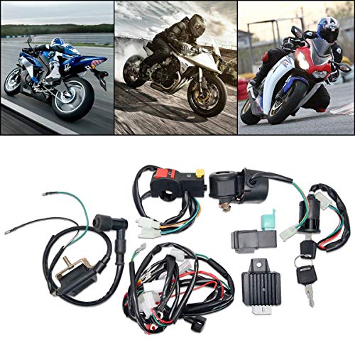 Sistema de encendido de bobina de cableado eléctrico completo MASO para motocicletas de cross de 50 cc, 70 cc, 90 cc, 110 cc, 125 cc, PIT Quad Dirt Bike ATV Dune Buggy