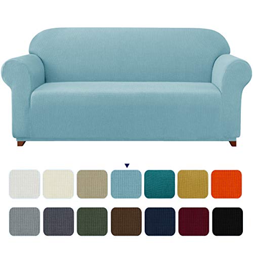 subrtex 1 Pieza Funda de Sofá Poliéster Elástica Cubierta de Asiento Forro de Sofá Doméstico (2 Plazas, Azul Claro) subrtex 1 Pieza Funda de Sofá Poliéster Elástica Cubierta de Asiento Forro de Sofá Doméstico (2 Plazas, Azul Claro)