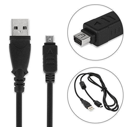 subtel® Cable USB dato para Olympus OM-D E-M10 E-M1 E-M5 Mark II Pen-F Pen E-PL7 E-PL1 E-420 E-410 E-520 E-510 XZ-1 XZ-2 TG-4 TG-870 TG-Tracker Stylus 1, Micro Mini CB-USB6 CB-USB8 Cable Carga