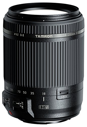 Tamron AF 18-200 mm F/3.5-6.3 XR Di II VC - Objetivo para cámara Canon (distancia focal 18-200mm, apertura f/3.5-6.3, estabilizador óptico, diámetro filtro: 62mm), color negro