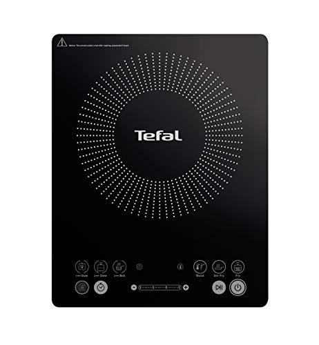Tefal Everyday Slim - Placa de inducción portatil, 6 modos automáticos, 1 control manual, 240 C, hasta 2100 W, color negro