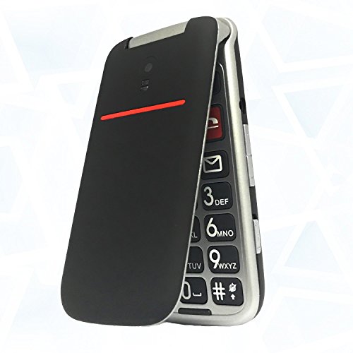 Teléfono Móvil para Personas Mayores Teclas Grandes con Tapa Pantalla de 2,4 Pulgadas Tecla de Emergencia Botón SOS Cámara Fácil de Usar para Ancianos, Artfone Flip CF241A, Negro Teléfono Móvil para Personas Mayores Teclas Grandes con Tapa Pantalla de 2,4 Pulgadas Tecla de Emergencia Botón SOS Cámara Fácil de Usar para Ancianos, Artfone Flip CF241A, Negro