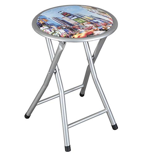 thesecrethome.es Taburete Silla Plegable Nueva York | (Diámetro 30 x 45 cm)