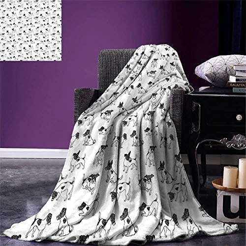 Throw Blanket Amante De Los Perros Estilo De Boceto Impreso A Mano Garabatos Dibujados A Mano Jack Russell Terrier En Varias Posturas Manta De Pura Raza Negro Blanco Ligero Y Acog Throw Blanket Amante De Los Perros Estilo De Boceto Impreso A Mano Garabatos Dibujados A Mano Jack Russell Terrier En Varias Posturas Manta De Pura Raza Negro Blanco Ligero Y Acog