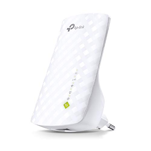 TP-Link RE200 AC750 - Repetidor de red Wifi extensor amplificador de cobertura con enchufe(Puerto Ethernet, 10/100 mbps, Banda dual, 300Mbps, 2.4 GHz, 433 Mbps 5GHz), Blanco