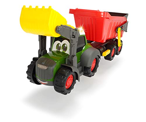 Tractor de 65cm con remolque, luz y sonido (Dickie 3819002)
