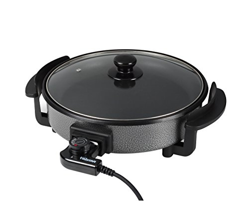 Tristar PZ-2963 – Paellera, Sartén Eléctrica Multifunción con Tapa de Cristal, Diámetro 30 cm, Profundidad 4 cm, Recubrimiento Antiadherente, 1500 W, Termostato Ajustable y Extraíble Tristar PZ-2963 – Paellera, Sartén Eléctrica Multifunción con Tapa de Cristal, Diámetro 30 cm, Profundidad 4 cm, Recubrimiento Antiadherente, 1500 W, Termostato Ajustable y Extraíble