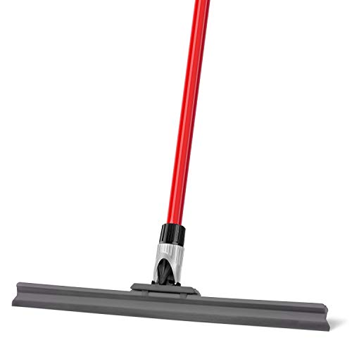 Tyroler Escobilla de Silicona Goma para Suelos - Hoja de 100% silicona Duradera de 45 cm de Ancho - Mango Ligero de 140 cm - Unión Articulada Ajustable - Ideal para Azulejos Madera Concreto y Cristal Tyroler Escobilla de Silicona Goma para Suelos - Hoja de 100% silicona Duradera de 45 cm de Ancho - Mango Ligero de 140 cm - Unión Articulada Ajustable - Ideal para Azulejos Madera Concreto y Cristal