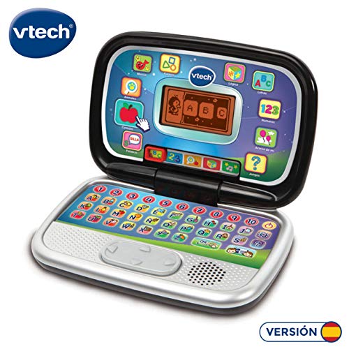 VTech Diverblack PC - Ordenador iInfantil educativo para aprender en casa, enseña diferentes materias a Través de sus voces, frases y melodías (80-196322) VTech Diverblack PC - Ordenador iInfantil educativo para aprender en casa, enseña diferentes materias a Través de sus voces, frases y melodías (80-196322)