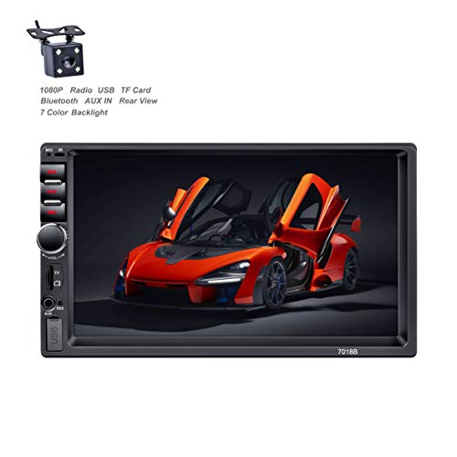 X-REAKO radio de coche 2 DIN Car Stereo de 7 Pulgadas HD Pantalla Táctil Bluetooth Manos Libres Radio Auto FM / USB/AUX IN Mirror Link con cámara de visión Trasera X-REAKO radio de coche 2 DIN Car Stereo de 7 Pulgadas HD Pantalla Táctil Bluetooth Manos Libres Radio Auto FM / USB/AUX IN Mirror Link con cámara de visión Trasera