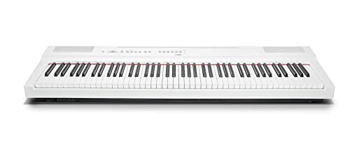 Yamaha P-125 - Piano digital portátil esbelto, dinámico y potente, combinado con la tecnología más vanguardista, color blanco Yamaha P-125 - Piano digital portátil esbelto, dinámico y potente, combinado con la tecnología más vanguardista, color blanco