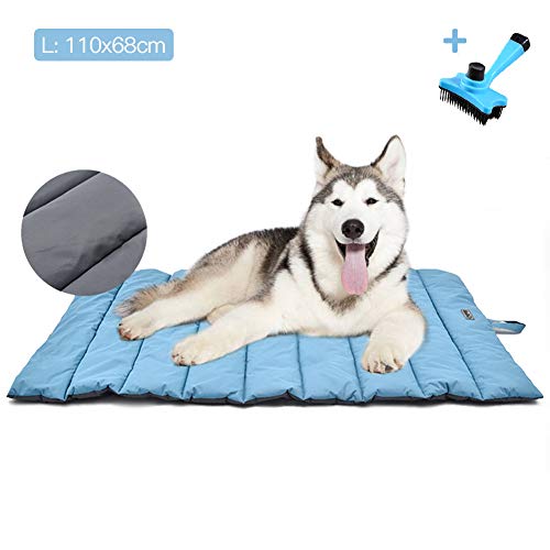 YGJT Cama para Perros Grande/Mediana Estera Portátil para Perros Impermeable Manta de Picnic Familiar Multifuncional 110x68cm Cojín para Uso Interior y Exterior con Cepillo para Perros/Gatos(Azul) YGJT Cama para Perros Grande/Mediana Estera Portátil para Perros Impermeable Manta de Picnic Familiar Multifuncional 110x68cm Cojín para Uso Interior y Exterior con Cepillo para Perros/Gatos(Azul)