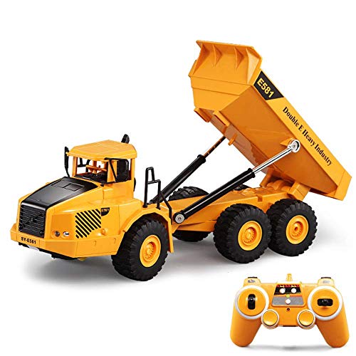 1:18 Juguetes para niños Control Remoto 2.4GHz Coche de Descarga con luz y Sonido Regalo para niños Camión volquete RC 1:18 Juguetes para niños Control Remoto 2.4GHz Coche de Descarga con luz y Sonido Regalo para niños Camión volquete RC