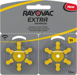 120 Rayovac Extra Advanced NR 10 Zinc Air Pilas para audífonos Mercury Free 2016 (P10 PR70 ZL4)