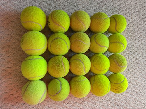 20 PELOTAS DE TENIS EN MUY BUENAS CONDICIONES. WILSON, HEAD, BABOLAT, SLAZENGER Para jugar al tennis, niños, perros, etc..