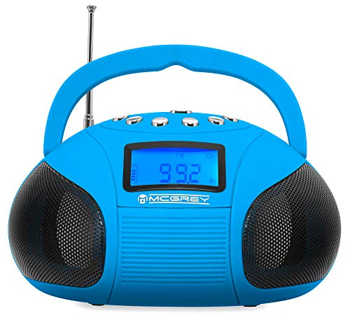 Altavoz Bluetooth McGrey Boombox MC-50BT-BL con puerto USB / SD y radio FM, en azul