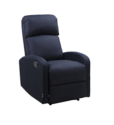 Astan Hogar Confort Plus Sillón Relax, Tela, Negro, Compacto