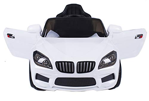 ATAA CARS Coche eléctrico niños con Mando y batería 12v Estilo X5 12v Coche eléctrico para niños Blanco