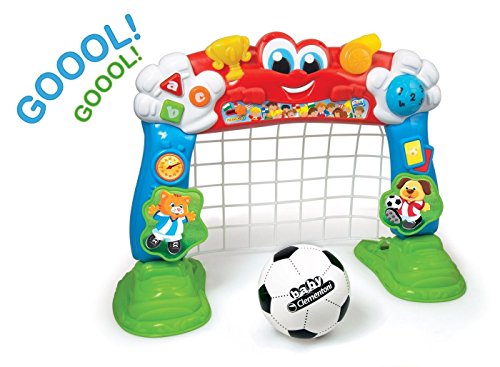 Baby Clementoni- Portería fútbol interactiva, Color Rojo, Azul y Verde (550487) Baby Clementoni- Portería fútbol interactiva, Color Rojo, Azul y Verde (550487)