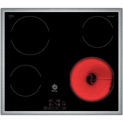 Balay 3EB720XR - Vitroceramica 4 Zonas, 60cm, 1200 W, Vidrio y cerámica, Negro Balay 3EB720XR - Vitroceramica 4 Zonas, 60cm, 1200 W, Vidrio y cerámica, Negro