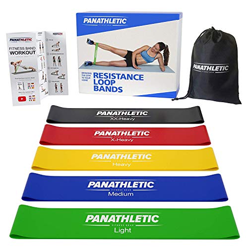 Bandas Elasticas de Musculación y Fitness / Cintas Elásticas de Resistencia con Guía de Ejercicios, eBook en Español y Bolsa, Set de 5 Bandas para Yoga, Crossfit, Entrenamiento de Fuerza, Pilates, Fisioterapia Bandas Elasticas de Musculación y Fitness / Cintas Elásticas de Resistencia con Guía de Ejercicios, eBook en Español y Bolsa, Set de 5 Bandas para Yoga, Crossfit, Entrenamiento de Fuerza, Pilates, Fisioterapia