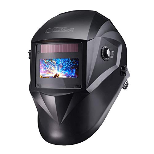 Careta Soldar Automatica, Tacklife PAH04D Casco de Soldadura 1/1/1/1 de Oscurecimiento Máscara de Soldadores Caretas para Soldar con 6 Lentes de Recambio de ARC TIG Mig Molienda