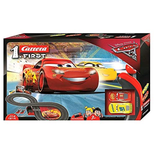 Carrera First - Disney Pixar Cars Circuito de Coches de Dinoco Cruz Ramirez, Pista de 2.4m
