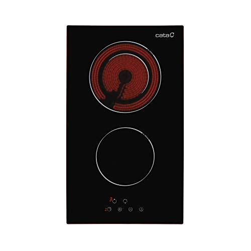 Cata vitroceramica | Modelo TD 302 | Placa con 2 Zonas De Cocción | 30 cm de Ancho | 9 Niveles de Potencia Regulables | Control táctil |, 1200 W, Vidrio y cerámica, Negro Cata vitroceramica | Modelo TD 302 | Placa con 2 Zonas De Cocción | 30 cm de Ancho | 9 Niveles de Potencia Regulables | Control táctil |, 1200 W, Vidrio y cerámica, Negro