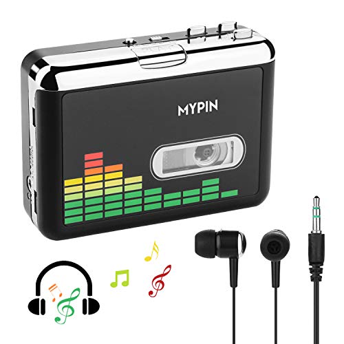 Convertidor USB Cinta Audio Cassette a MP3 Reproductor Conversor Casete,Reproductor de Cinta de Audio portátil Retro inverso automático Walkman con Auriculares, no Necesita computadora Convertidor USB Cinta Audio Cassette a MP3 Reproductor Conversor Casete,Reproductor de Cinta de Audio portátil Retro inverso automático Walkman con Auriculares, no Necesita computadora