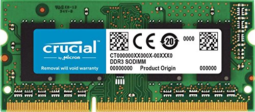 Crucial CT102464BF160B Memoria RAM de 8 GB (DDR3L, 1600 MT/s, PC3L-12800, SODIMM, 204-Pin) Crucial CT102464BF160B Memoria RAM de 8 GB (DDR3L, 1600 MT/s, PC3L-12800, SODIMM, 204-Pin)