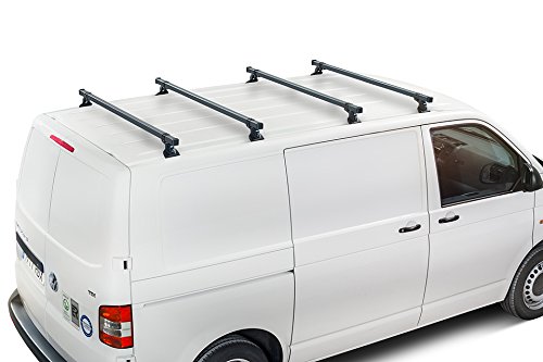 Cruz Peugeot Expert L1H1 (II) (2007-to Fecha) Heavy Duty Barras de Techo de Acero 35 x 35 en diámetro 3 Bar Sistema Cruz Peugeot Expert L1H1 (II) (2007-to Fecha) Heavy Duty Barras de Techo de Acero 35 x 35 en diámetro 3 Bar Sistema