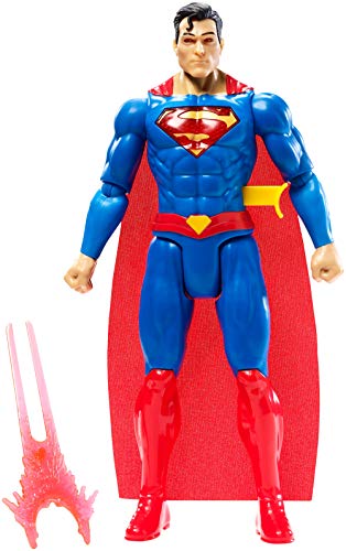 DC Justice League Figura de Acción Superman Luces y Sonidos, Juguetes Niños +4 años (Mattel GFF36)