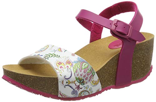 Desigual Shoes (bio7_Galactic), Sandalias de Talón Abierto para Mujer, Rojo (Magico 3062), 39 EU