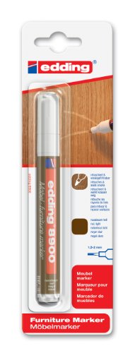 edding e-8900-1-4614 - Marcador para retocar muebles color Roble claro, Retoca y repara arañazos y desperfectos edding e-8900-1-4614 - Marcador para retocar muebles color Roble claro, Retoca y repara arañazos y desperfectos