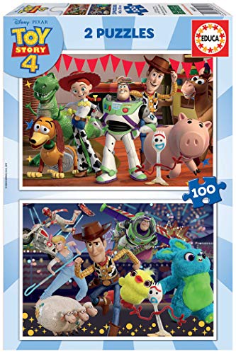 Educa- Toy Story 4 2 Puzzles infantiles de 100 piezas, a partir de 6 años (18107)