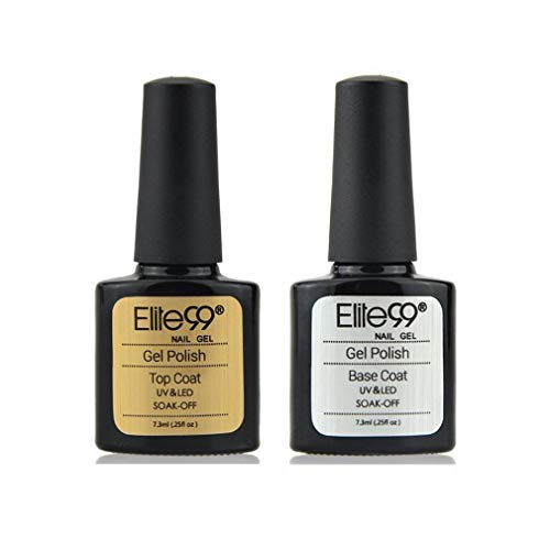 Elite99 Esmaltes Semipermanentes de Uñas en Gel UV LED de Color Neon, 2pcs Kit de Esmaltes de Uñas 7,3ml (Base y top coat) Elite99 Esmaltes Semipermanentes de Uñas en Gel UV LED de Color Neon, 2pcs Kit de Esmaltes de Uñas 7,3ml (Base y top coat)